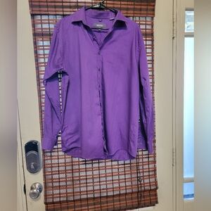 Van Heusen Men's Vibrant Purple Casual Shirt